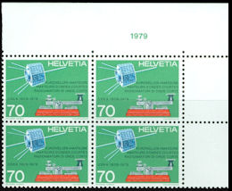 Bloque 4 - SUIZA - 1979 - 50� aniversario USKA - Amsat-P2B/OSCAR-7
